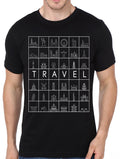 Traveller Half Sleeve Black T-Shirt Hoodie, Sweatshirt | PureTeeCo.com