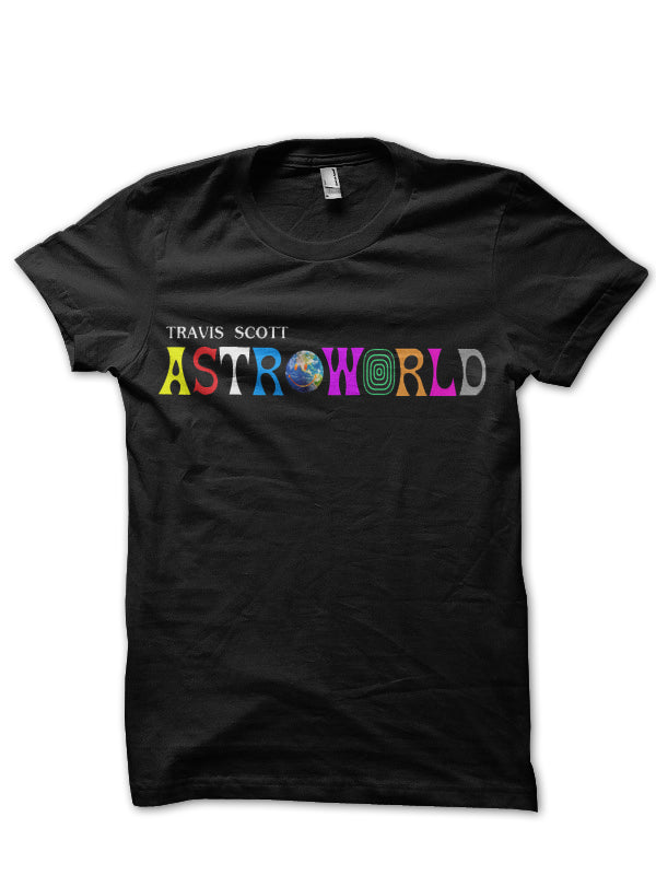 Travis Scott Astroworld Black T-Shirt Style001 Hoodie, Sweatshirt | PureTeeCo.com