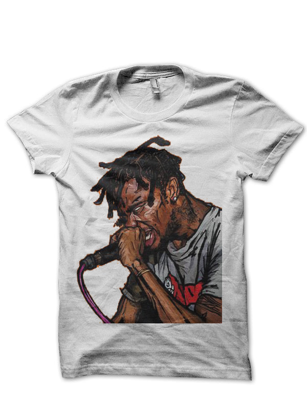 Travis Scott White T-Shirt Hoodie, Sweatshirt | PureTeeCo.com