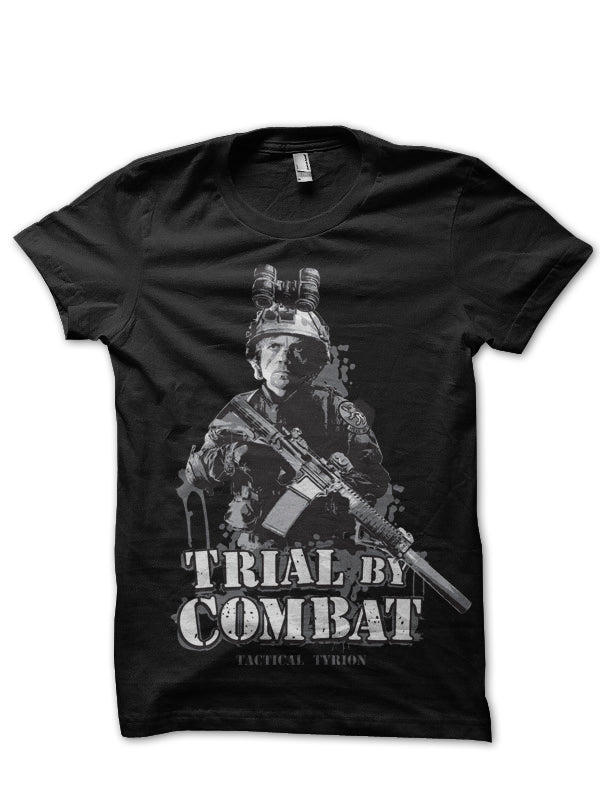 Trial By Combat Tyrion Lannister Black T-Shirt Hoodie, Sweatshirt | PureTeeCo.com