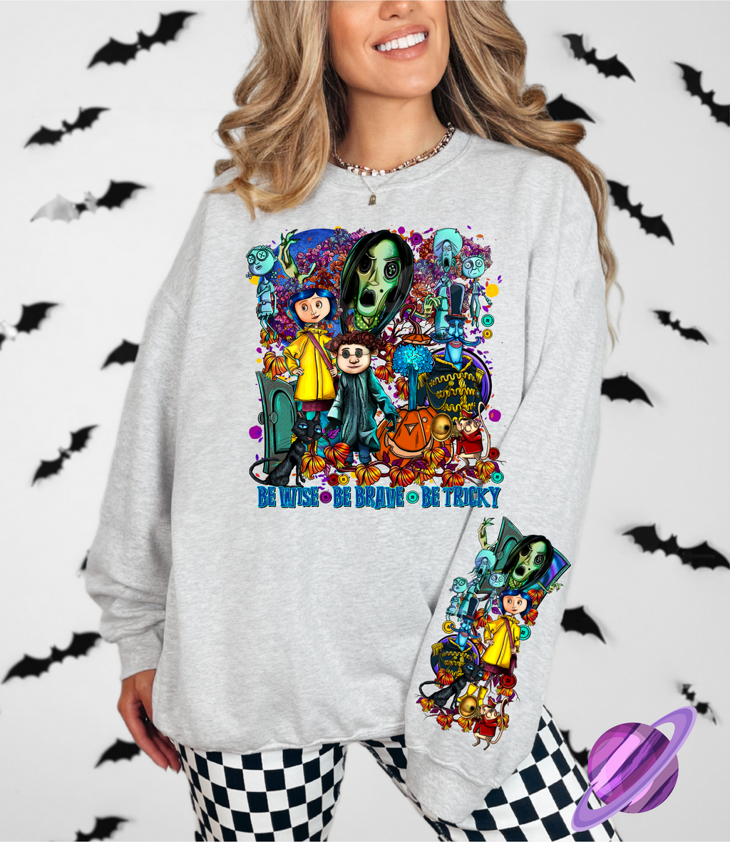 TRICKY SWEATSHIRT W/ SLEEVE PRINT T-Shirts, Hoodie | PureTeeCo.com (Image 1)