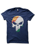 Tricolor Skull Half Sleeve T-Shirt Hoodie, Sweatshirt | PureTeeCo.com