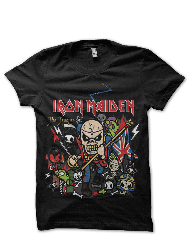 Tokidoki Iron Maiden Black T-Shirt Hoodie, Sweatshirt | PureTeeCo.com
