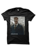 True Detective Half Sleeve Black T-Shirt Hoodie, Sweatshirt | PureTeeCo.com