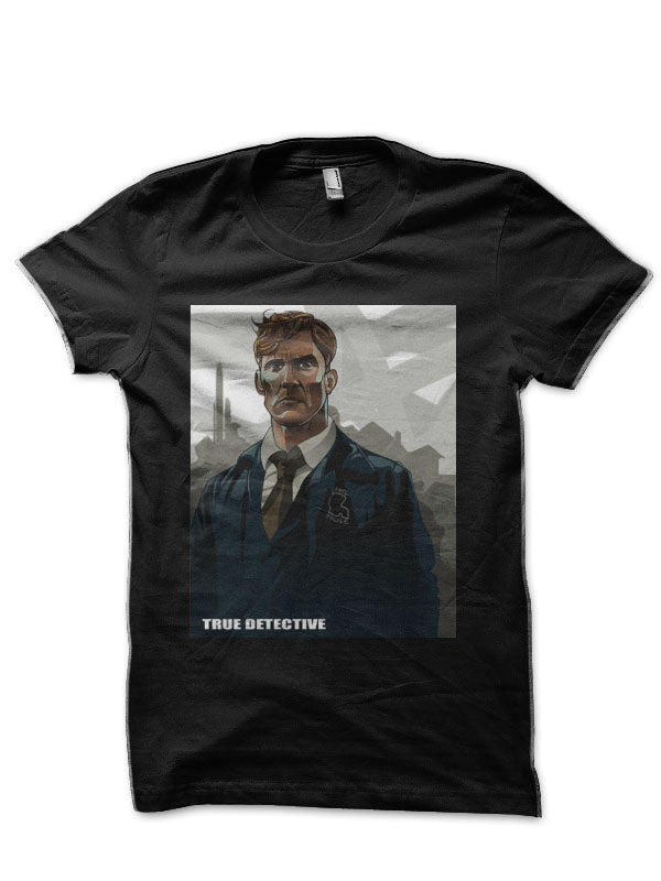 True Detective Half Sleeve Black T-Shirt Hoodie, Sweatshirt | PureTeeCo.com