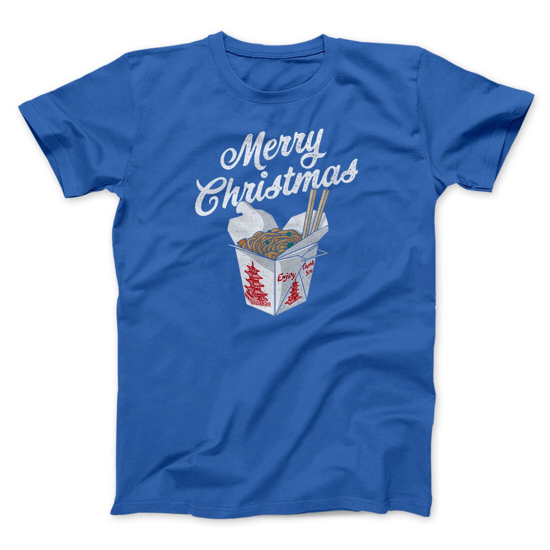 Merry Christmas Takeout Funny Hanukkah Men/Unisex T-Shirt Hoodie, Sweatshirt | PureTeeCo.com (Image 3)