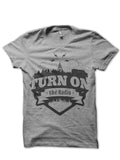 Turn On Radio Grey Tee Hoodie, Sweatshirt | PureTeeCo.com