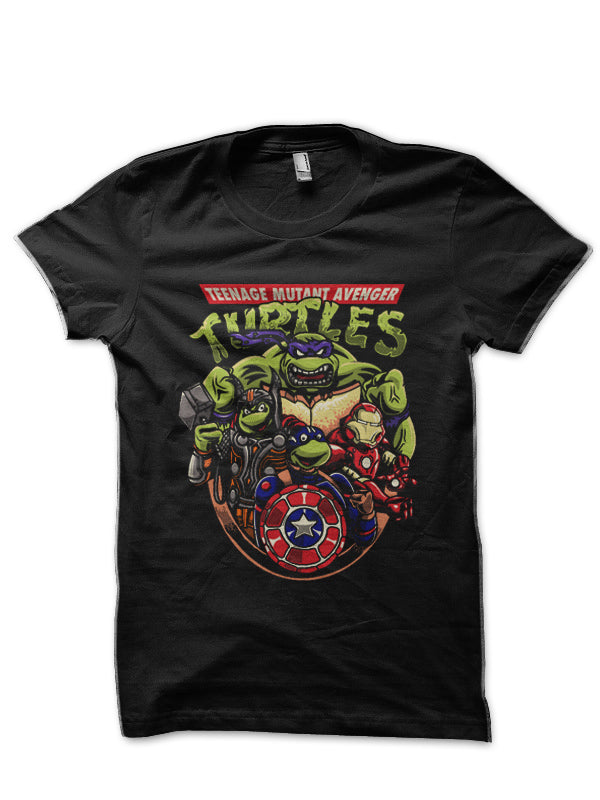 Ninja Turtles Black T-Shirt Hoodie, Sweatshirt | PureTeeCo.com