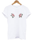 two flower t-shirt Hoodie, Sweatshirt | PureTeeCo.com