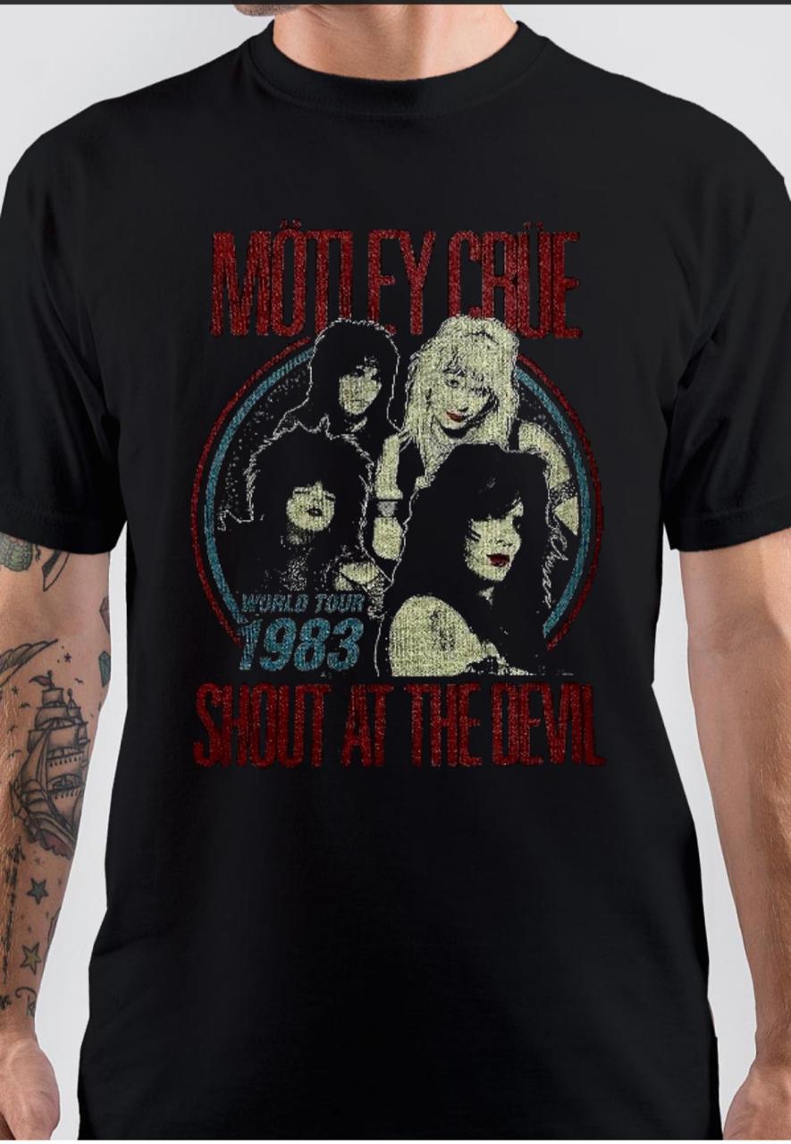Motley Crue Shout At The Devil T-Shirt Hoodie, Sweatshirt | PureTeeCo.com