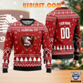U.S. Salernitana 1919 Personalized Ugly Christmas Sweater Red Version