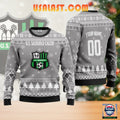 U.S. Sassuolo Calcio Personalized Ugly Christmas Sweater Gray Version