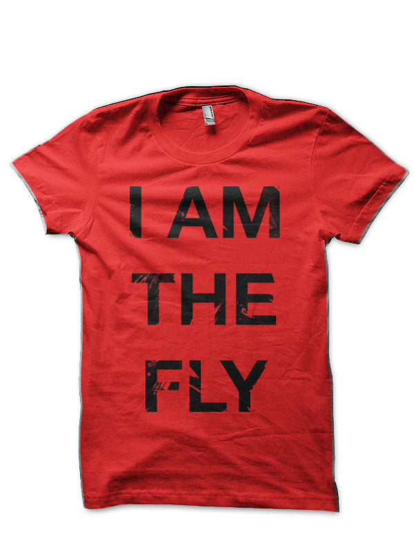The Fly Red Half Sleeve T-Shirt Hoodie, Sweatshirt | PureTeeCo.com