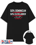 Jose Ramirez #11 Cleveland Guardians 50 percent Dominican 50 percent Clevelander signature shirt
