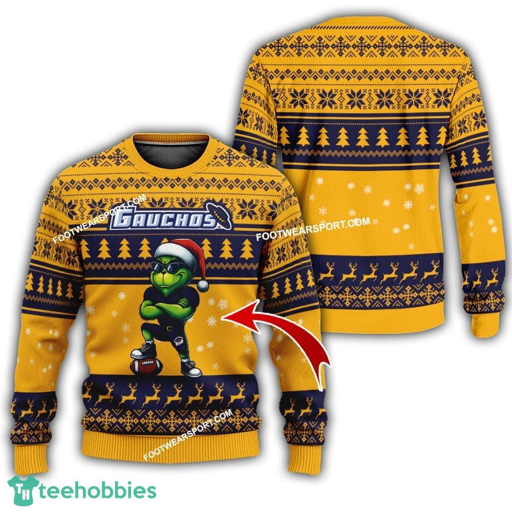 UC Santa Barbara Gauchos New Grinch Ugly Christmas 3D Sweater Gift For Men And Women – Custom Number
