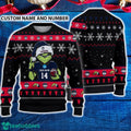 Uconn Huskies 3D Ugly Christmas Sweater Grinch Funny Custom Number And Name