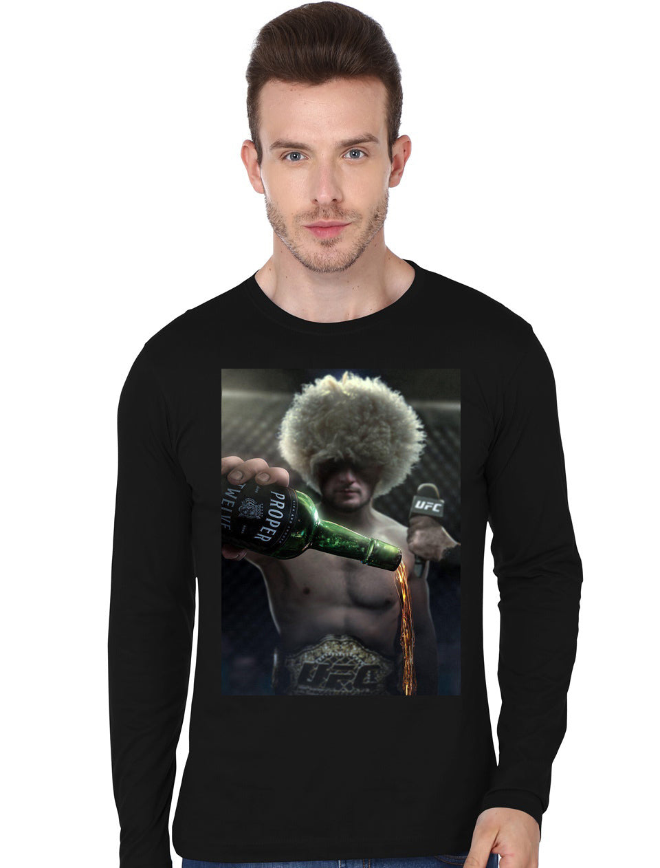 Ufc Black Full Sleeve T-Shirt Style001 Hoodie, Sweatshirt | PureTeeCo.com