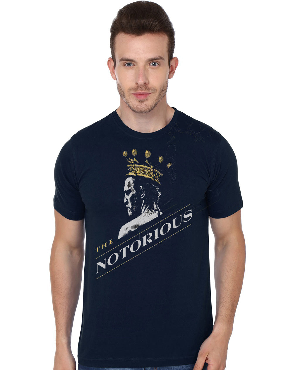 Ufc Navy Blue Black Half Sleeve T-Shirt Hoodie, Sweatshirt | PureTeeCo.com