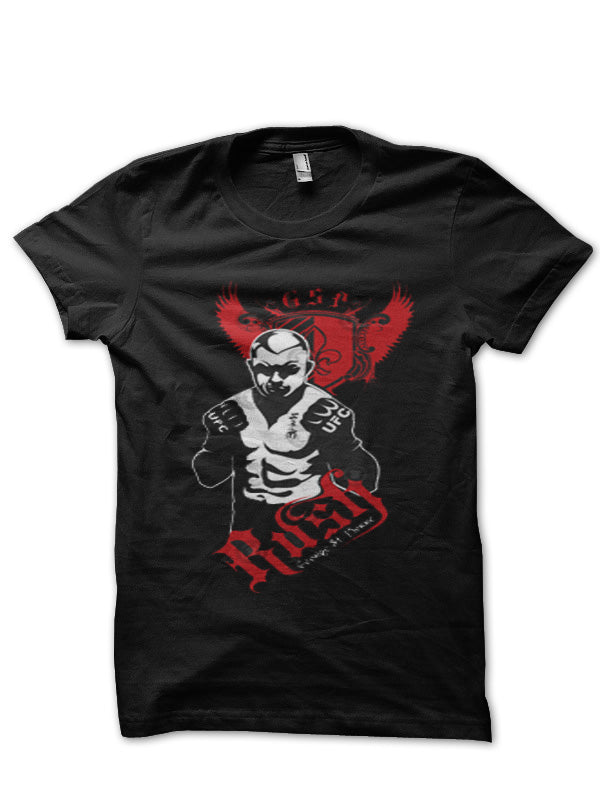George St Pierre UFC Black T-Shirt Style001 Hoodie, Sweatshirt | PureTeeCo.com