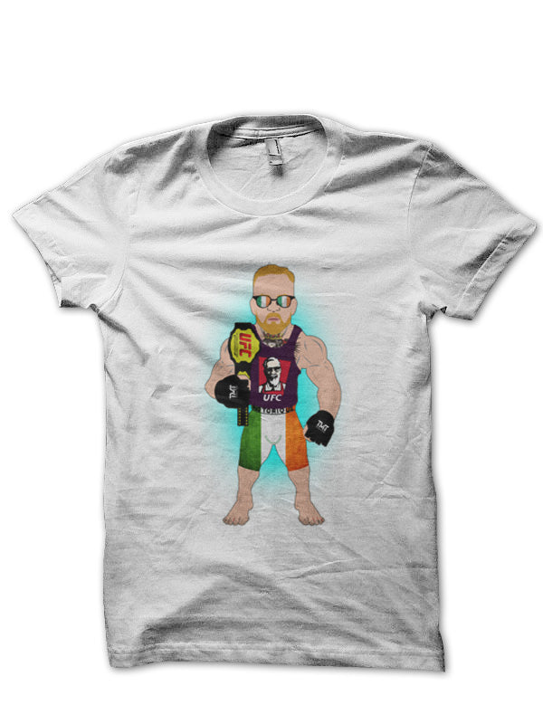 Ufc Champion Half Sleeve White T-Shirt Hoodie, Sweatshirt | PureTeeCo.com