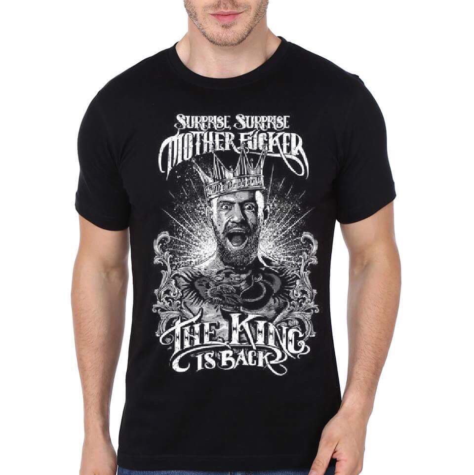 Theb King Is Back Black T-Shirt Hoodie, Sweatshirt | PureTeeCo.com