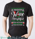 Ugly Christmas Sweater Women Ugly Wine Christmas Sweater for Women Wine is so Delightful Shirt