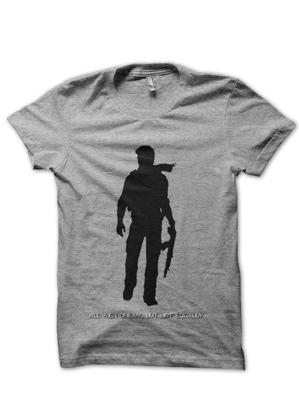 Uncharted 4 Grey Tee Hoodie, Sweatshirt | PureTeeCo.com