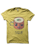 Unagi Half Sleeve Yellow T-Shirt Hoodie, Sweatshirt | PureTeeCo.com