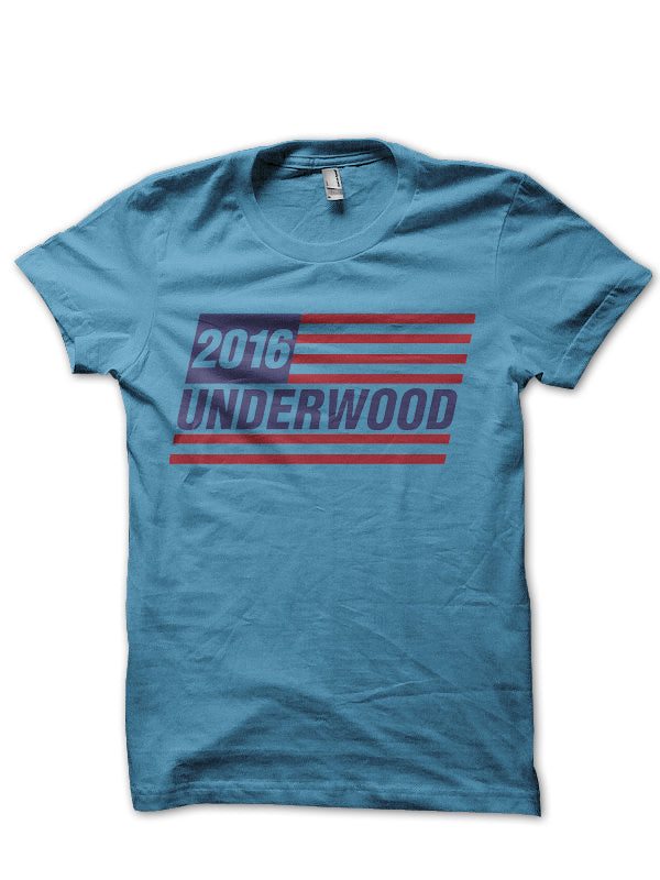 Underwood Light Blue Tee Hoodie, Sweatshirt | PureTeeCo.com