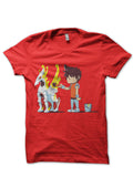 Armour Half Sleeve Red T-Shirt Hoodie, Sweatshirt | PureTeeCo.com