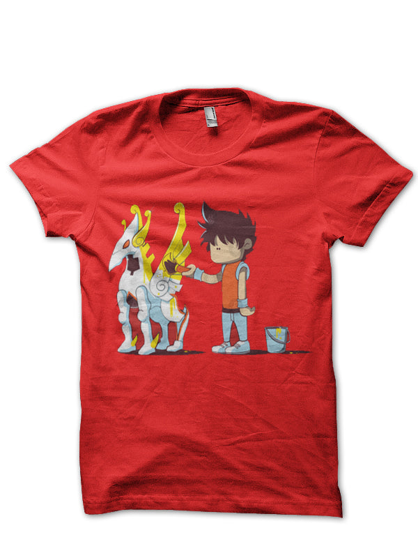 Armour Half Sleeve Red T-Shirt Hoodie, Sweatshirt | PureTeeCo.com