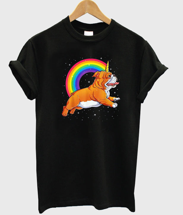unicorn bulldog t-shirt Hoodie, Sweatshirt | PureTeeCo.com
