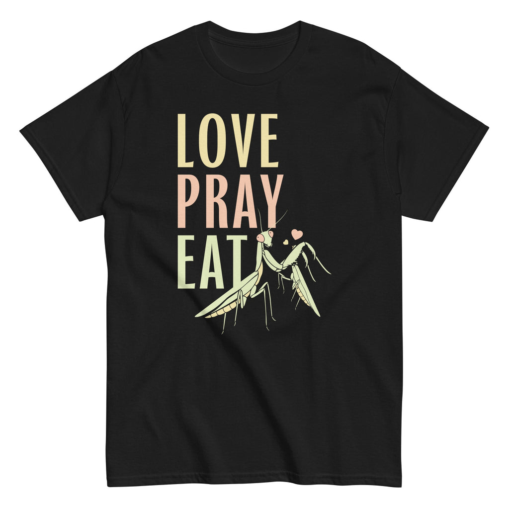 Love Pray Eat Men's Classic Tee Hoodie, Sweatshirt | PureTeeCo.com (Image 3)
