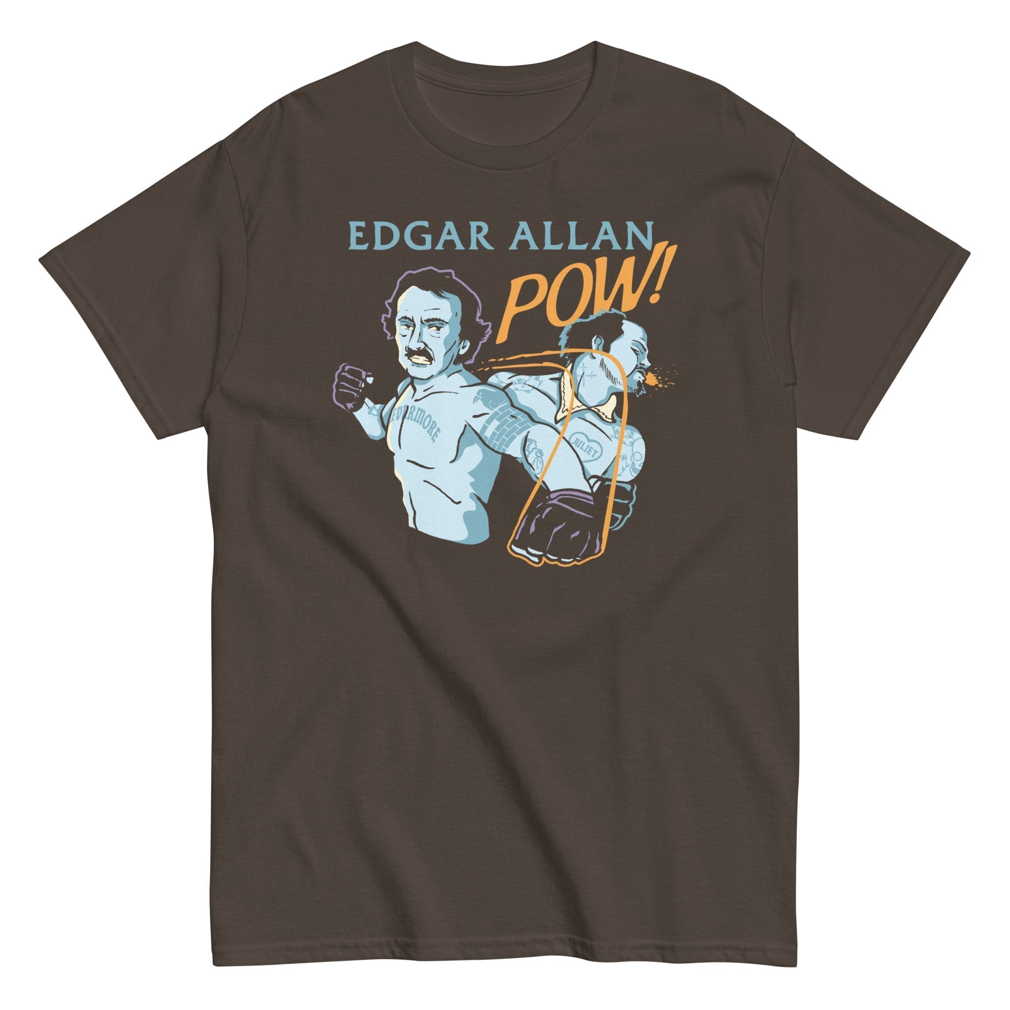 Edgar Allan Pow! Men's Classic Tee Hoodie, Sweatshirt | PureTeeCo.com (Image 5)
