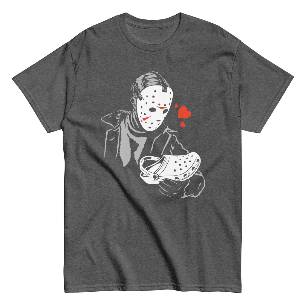 Jason Loves Crocs Men's Classic Tee Hoodie, Sweatshirt | PureTeeCo.com (Image 2)