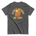 Don't Worry Be Capy Men's Classic Tee Hoodie, Sweatshirt | PureTeeCo.com (Image 1)