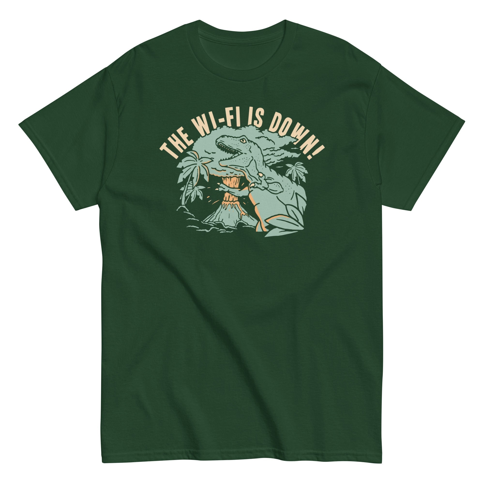 The Wi-Fi Is Down! Men's Classic Tee Hoodie, Sweatshirt | PureTeeCo.com (Image 4)