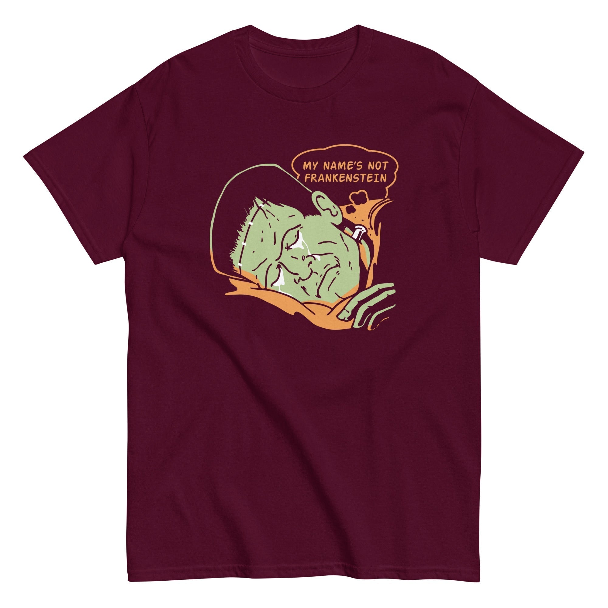 My Name's Not Frankenstein Men's Classic Tee Hoodie, Sweatshirt | PureTeeCo.com (Image 4)