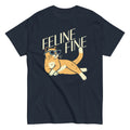 Feline Fine Men's Classic Tee Hoodie, Sweatshirt | PureTeeCo.com (Image 1)