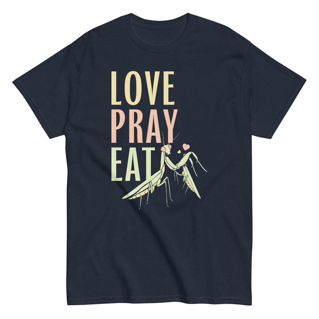 Love Pray Eat Men's Classic Tee Hoodie, Sweatshirt | PureTeeCo.com (Image 4)