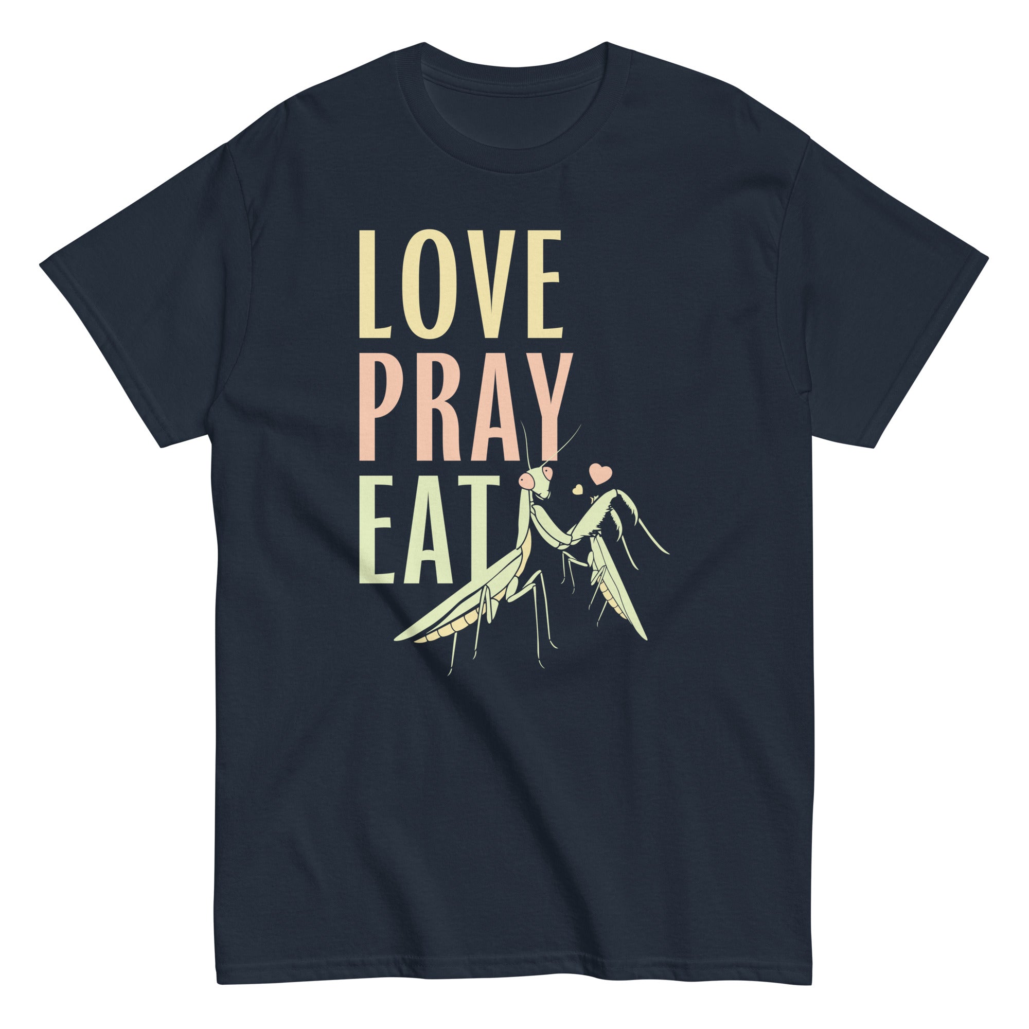 Love Pray Eat Men's Classic Tee Hoodie, Sweatshirt | PureTeeCo.com (Image 4)