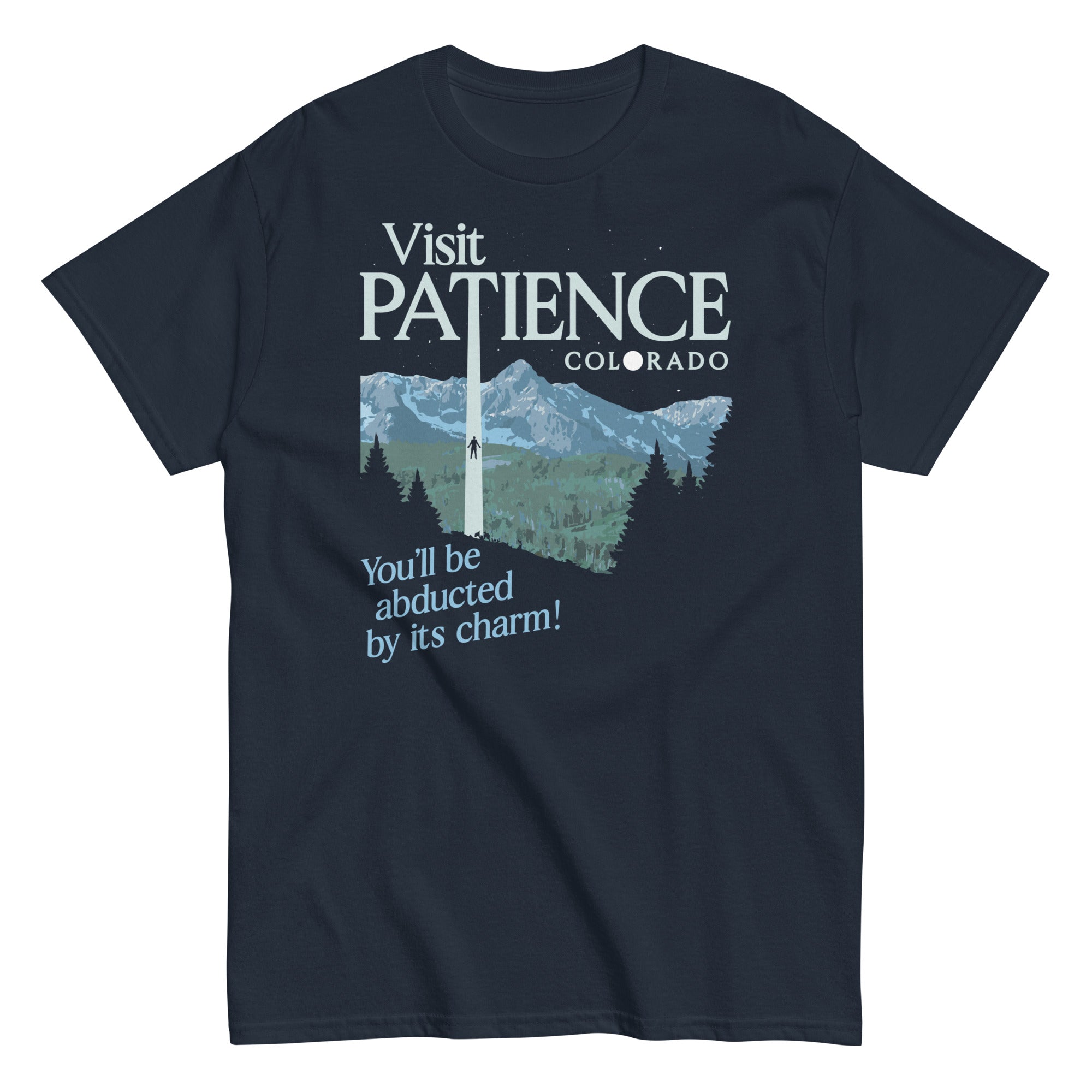 Visit Patience Colorado Men's Classic Tee Hoodie, Sweatshirt | PureTeeCo.com (Image 1)