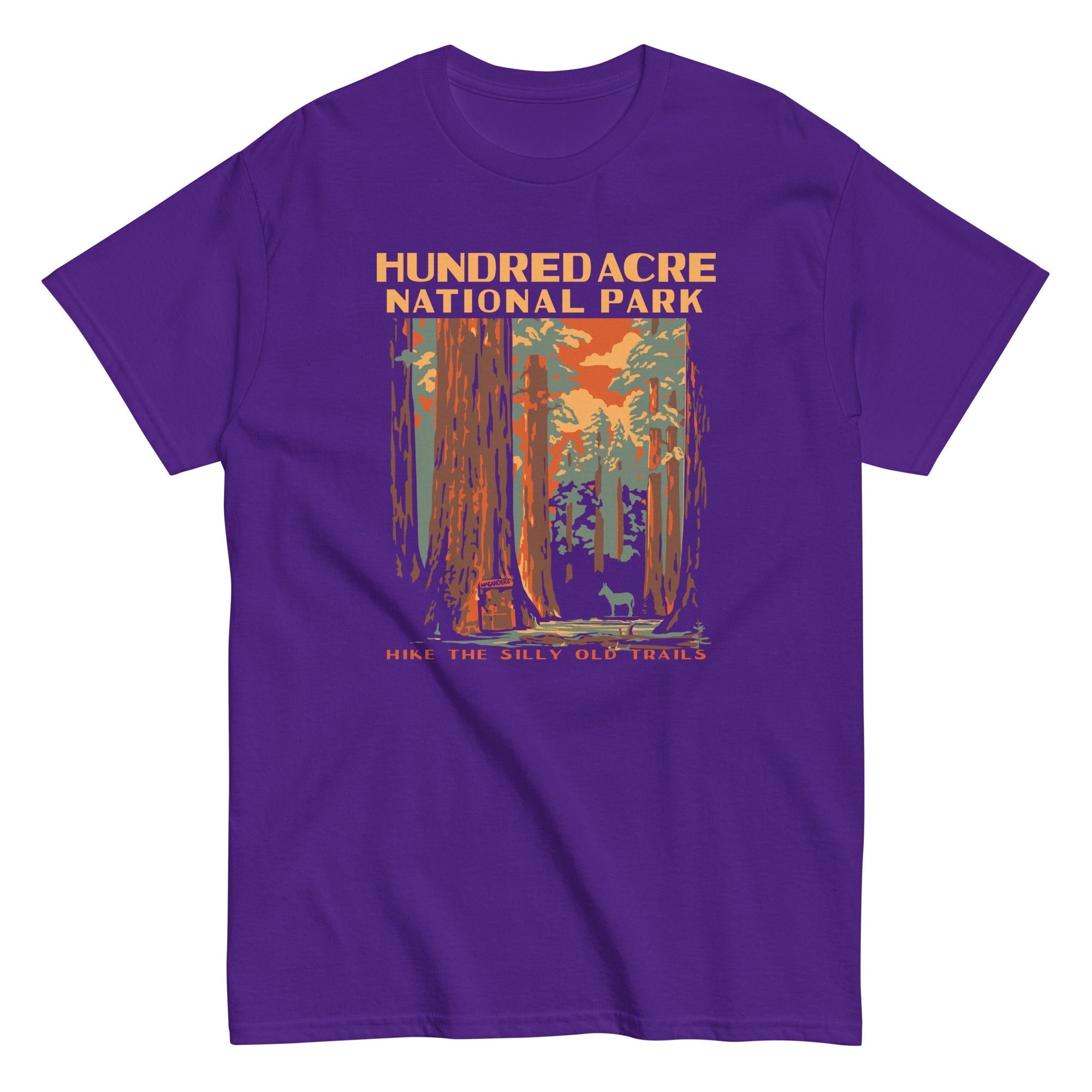 Hundred Acre National Park Men's Classic Tee Hoodie, Sweatshirt | PureTeeCo.com (Image 5)