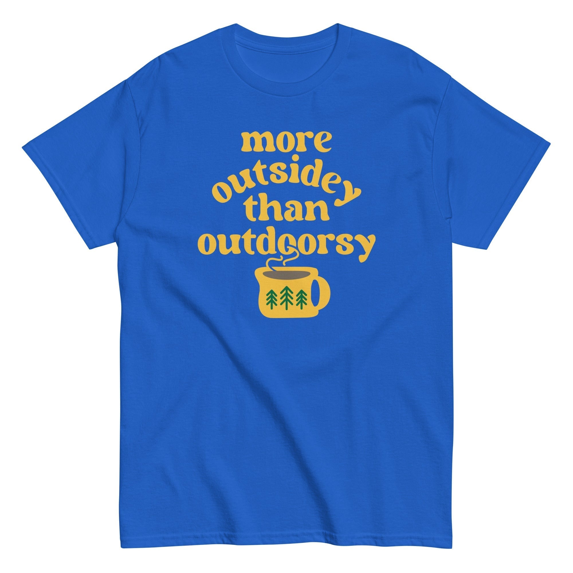 More Outsidey Than Outdoorsy Men's Classic Tee Hoodie, Sweatshirt | PureTeeCo.com (Image 5)