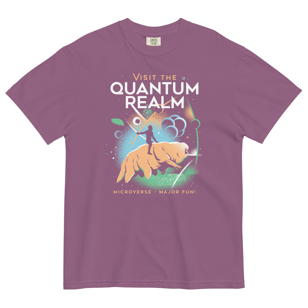 Visit The Quantum Realm Men's Relaxed Fit Tee Hoodie, Sweatshirt | PureTeeCo.com (Image 3)