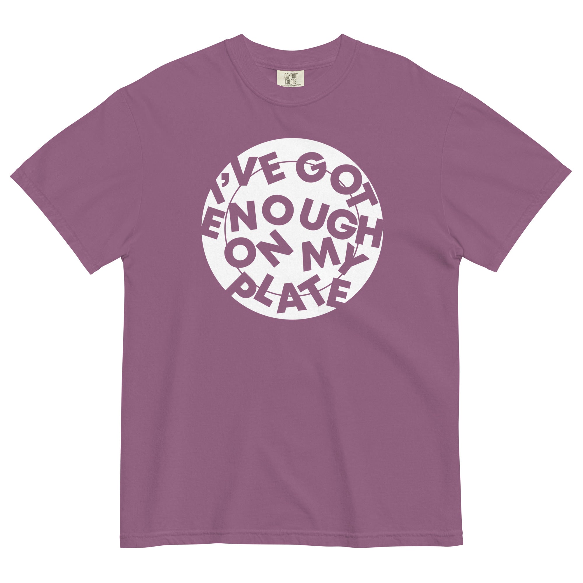 I've Got Enough On My Plate Men's Relaxed Fit Tee Hoodie, Sweatshirt | PureTeeCo.com (Image 4)