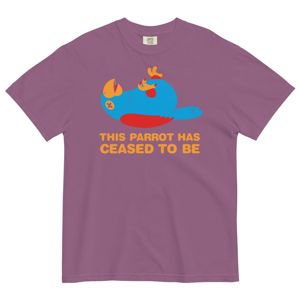 This Parrot Has Ceased To Be Men's Relaxed Fit Tee Hoodie, Sweatshirt | PureTeeCo.com (Image 3)