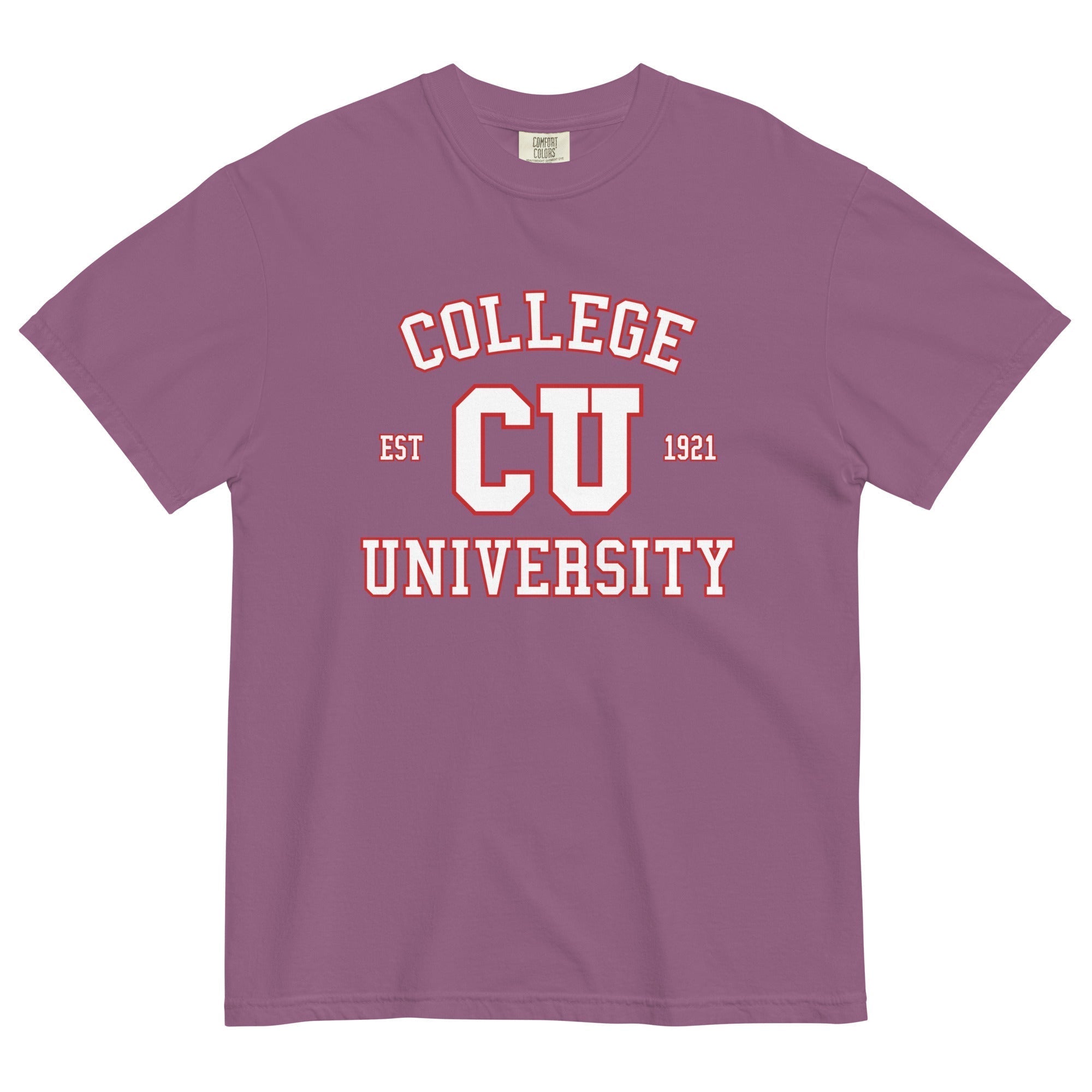 College University Men's Relaxed Fit Tee Hoodie, Sweatshirt | PureTeeCo.com (Image 4)