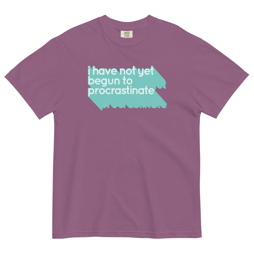 Not Begun To Procrastinate Men's Relaxed Fit Tee Hoodie, Sweatshirt | PureTeeCo.com (Image 5)