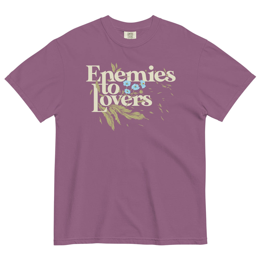 Enemies To Lovers Men's Relaxed Fit Tee Hoodie, Sweatshirt | PureTeeCo.com (Image 2)